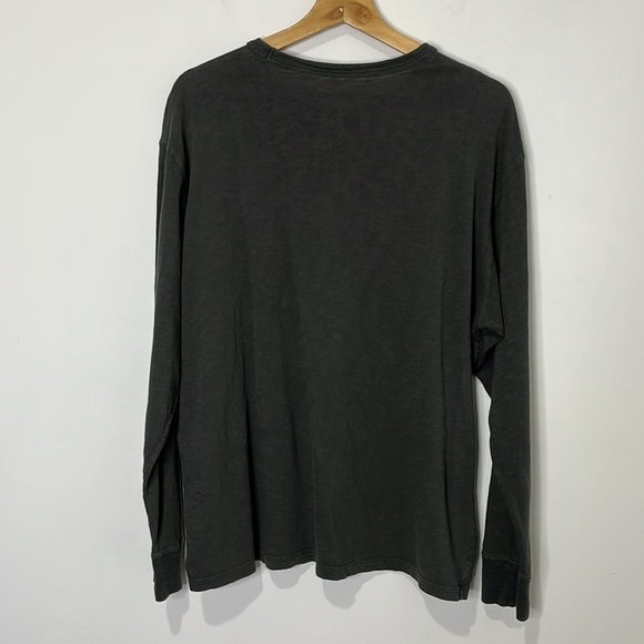 KU Jayhawks Men's Long Sleeve T Shirt Size L Banner Supply Co Retro Cotton Flaw - Picture 5 of 12